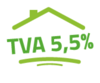 logo de la tva réduite a 5,5% pour le solaire